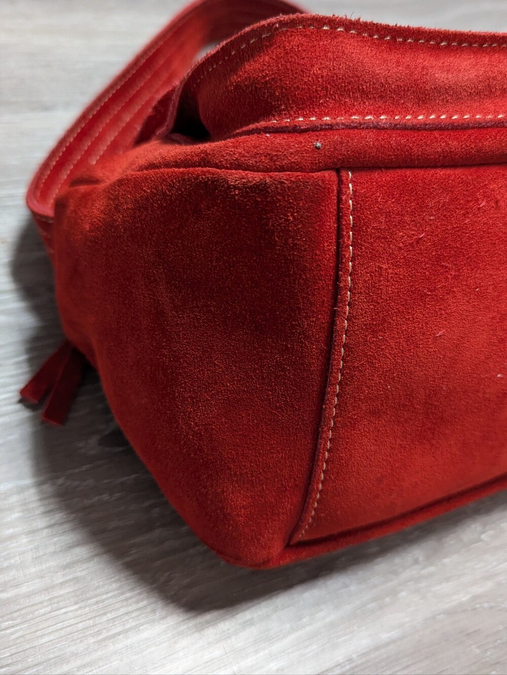 Vintage 2002 Banana Republic Suede Handbag Y2K - Picture 9 of 12